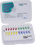 discovery® pearl, ceramic brackets, hook on cuspid, first bicuspid and second bicuspid, 1 case, tooth 15-11 / 21-25 / 45-41 / 31-35, Roth 18