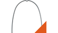 rematitan® LITE ideal arch with dimple, maxilla, rectangular 0.41 mm x 0.41 mm / 16 x 16