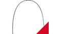 dentaflex® ideal arch, maxilla, 8-strand braided, rectangular 0.41 mm x 0.41 mm / 16 x 16
