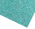Wax sheet, standard, green, coarse vein, 0.35 mm