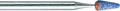 Aloxin-Point, violet, medium grain size, form: conical, domed end