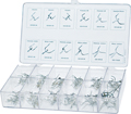 Preformed wire clasps assortment