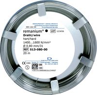 Fil en rouleau remanium®, rond 0,80 mm / 31, dur