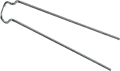 Noninium® adams clasps, Length 7 mm