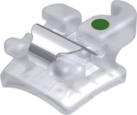 dinamique® c bracket en céramique autoligaturant avec crochet, torque -2°, angulation +8° pour dent 23, Roth 22