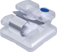 dinamique® c self-ligating ceramic bracket, +17° torque, +4° angulation for tooth 21, McLaughlin-Bennett-Trevisi** 22