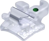 dinamique® c self-ligating ceramic bracket with hook, 0° torque, +8° angulation for tooth 23, McLaughlin-Bennett-Trevisi** 22