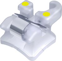 dinamique® c self-ligating ceramic bracket with hook, -7° torque, 0° angulation for tooth 24, McLaughlin-Bennett-Trevisi** 22