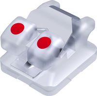 dinamique® c self-ligating ceramic bracket, -6° torque, 0° angulation for tooth 31, McLaughlin-Bennett-Trevisi** 22