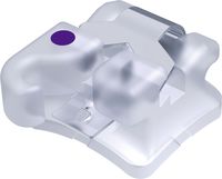 dinamique® c self-ligating ceramic bracket with hook, 0° torque, +3° angulation for tooth 43, McLaughlin-Bennett-Trevisi** 22