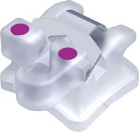 dinamique® c self-ligating ceramic bracket with hook, -12° torque, 0° angulation for tooth 34, McLaughlin-Bennett-Trevisi** 22