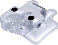 dinamique® c self-ligating ceramic bracket with hook, -12° torque, 0° angulation for tooth 45, McLaughlin-Bennett-Trevisi** 22