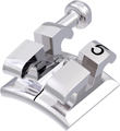 equilibrium® 2, metal bracket with hook, tooth 25, -7° torque, 0° angulation, Roth 22
