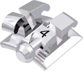 equilibrium® 2, metal bracket with hook, tooth 34, -17° torque, 0° angulation, Roth 22
