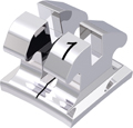 equilibrium® mini, metal bracket, tooth 31, -6° torque, 0° angulation, McLaughlin-Bennett-Trevisi** 22