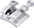 equilibrium® mini, metal bracket with hook, tooth 15, -7° torque, 0° angulation, Roth 22