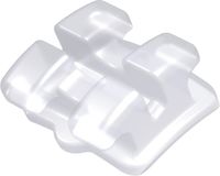 discovery® pearl, ceramic bracket, tooth 44, -17° torque, 0° angulation, Roth 22