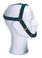 Vertical-pull headgear for chin cap therapy, elastic chin cap