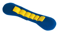 Bandes de traction cervicales sans dispositif de sécurité, rembourrées; bleu/jaune