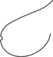 rematitan® LITE Spee® retraction arch with dimple, maxilla, round 0.40 mm / 16