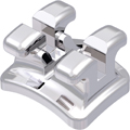 discovery®, metal bracket, tooth 15-14 / 24-25 / 44 / 34, 0° torque, 0° angulation, Ricketts® Universal 18