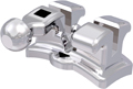 discovery®, metal bracket with hook, tooth 44, -17° torque, 0° angulation, Roth 18