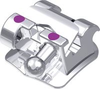 dinamique® m self-ligating metal bracket with hook, -12° torque, 0° angulation for tooth 34, McLaughlin-Bennett-Trevisi** 22