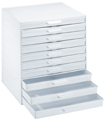 Band cabinet for preformed bands, 10 drawers without marking, lids and inserts